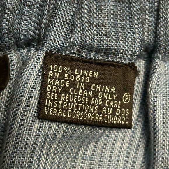 Kasper women’s 100% linen side slit midi skirt size 10 - Picture 3 of 8